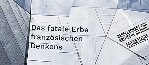 Flyer zur Veranstaltung \"Lesesreise mit Bruno Chaouat & Christoph Hesse. Ist Theorie gut für die Juden?\"