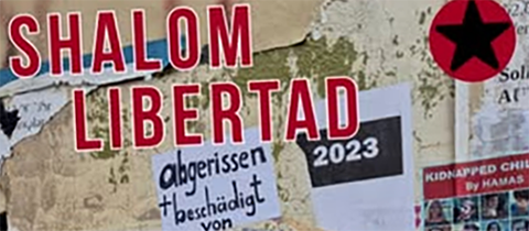 Poster zur Veranstaltung \"Shalom Libertad\"