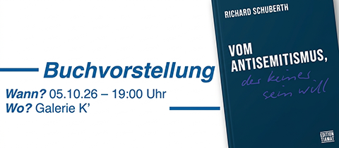 Vom Antisemitismus, der keiner sein will – Buchvorstellung mit Richard Schuberth